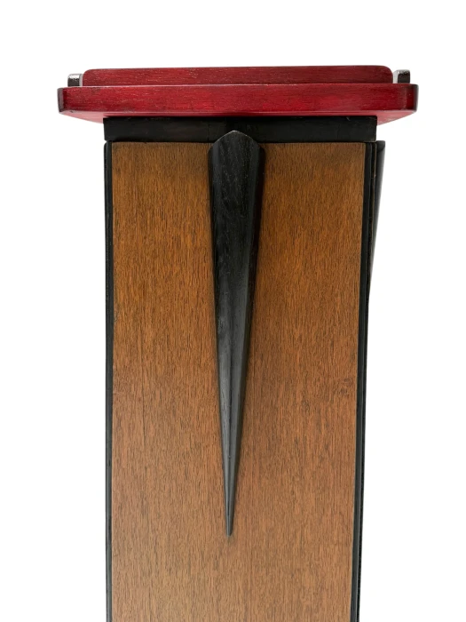 Art Deco Pedestal by E.G.C. Schubad, Oak & Padouk, Dutch Design, 1920s